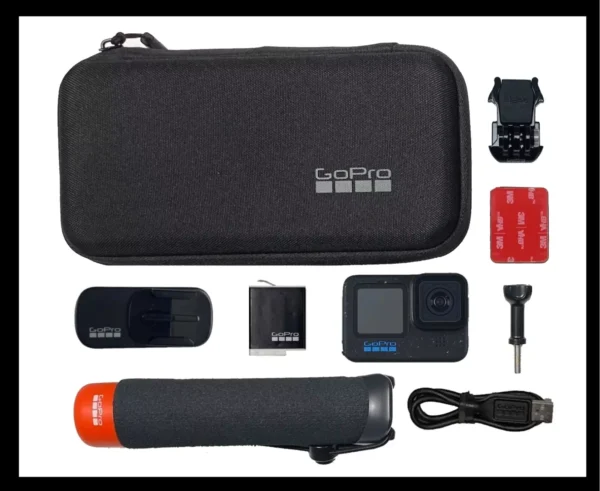 GOPRO HERO12 BLACK 5.3K UHD SPECIAL BUNDLE-MAGNETIC CLIP,HANDLER,ENDURO BATTERY